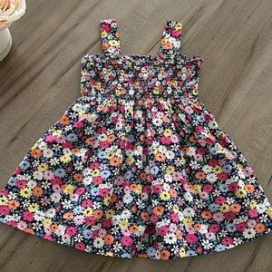 Baby Gap Black Floral Dress